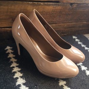 CLARKS Brier Dolly Platform Pumps - Nude